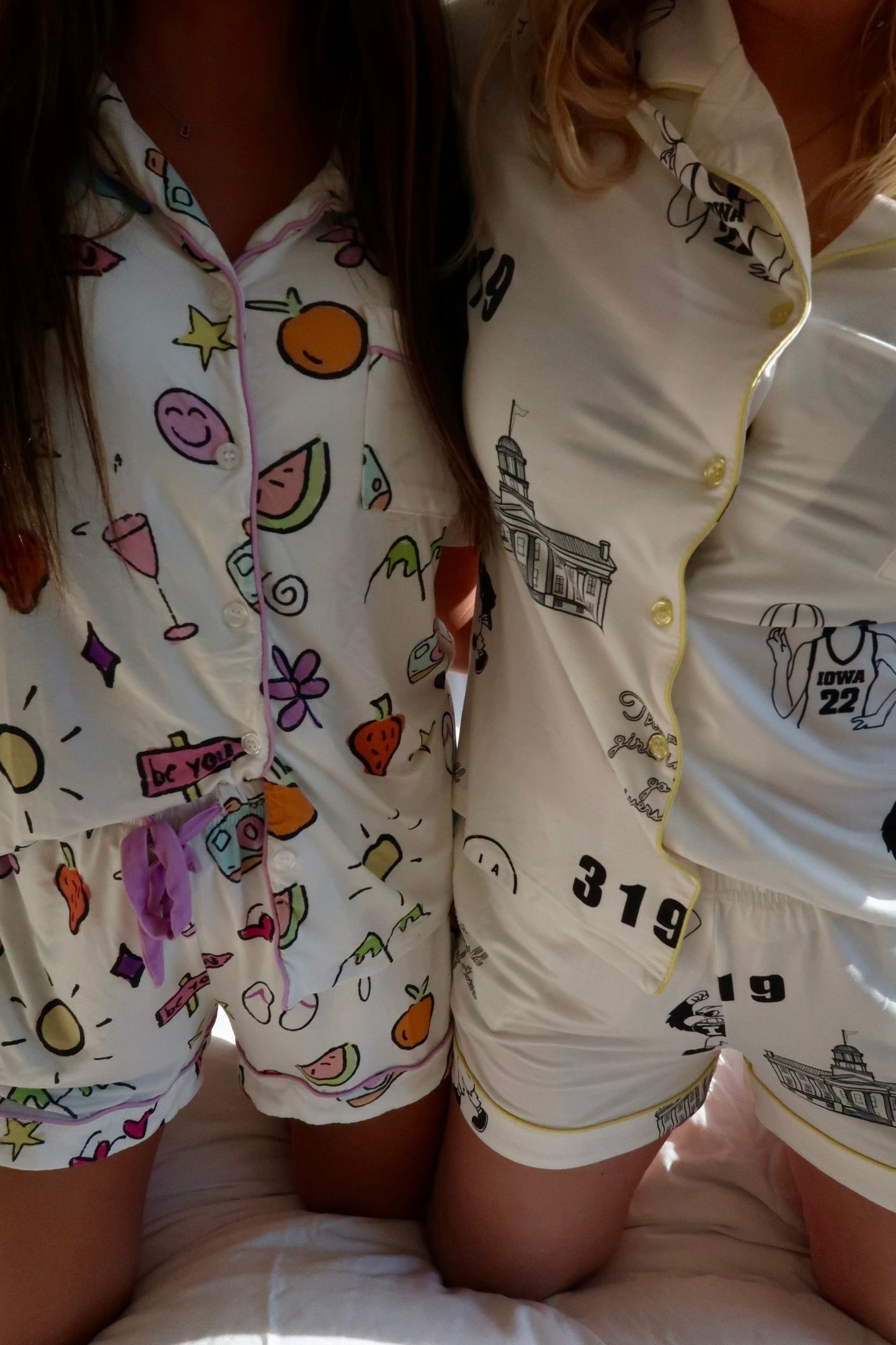 Beautiful Women’s Matching Pajama Sets, Short-Sleeve Bamboo PJ Loungewear Set, Softest Bridemaids Sleepwear, Cute Short PJs, Best Friend Gift for Her