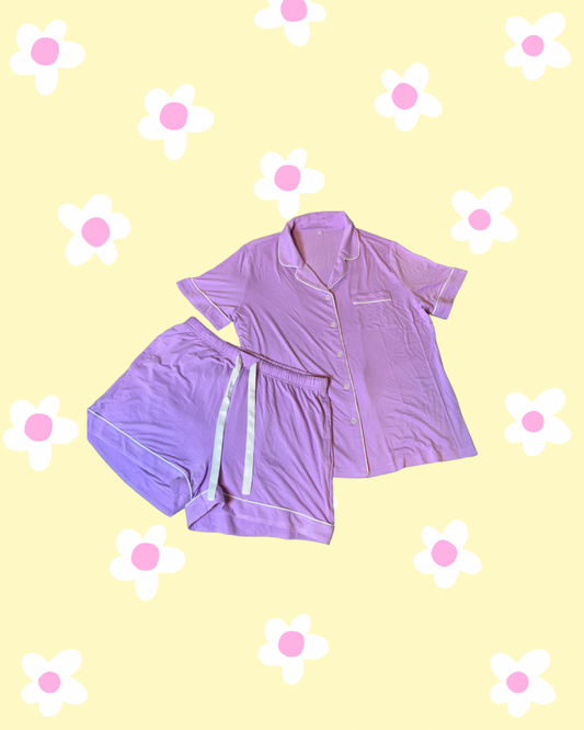 Lavender Matching Sleepwear Set