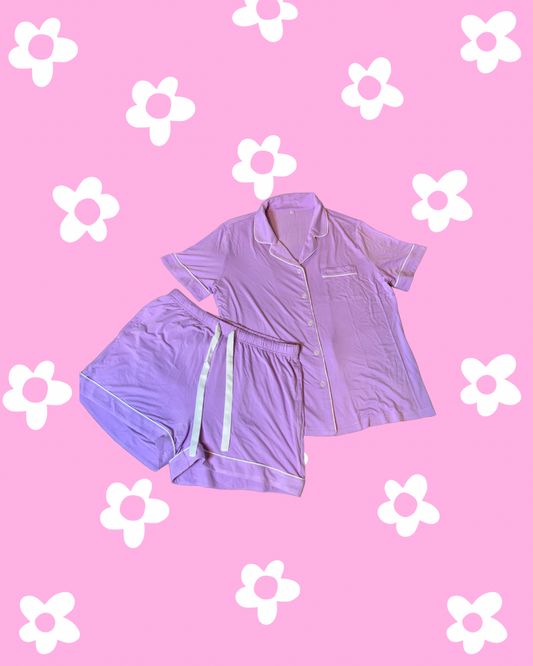 Lavender Matching Sleepwear Set